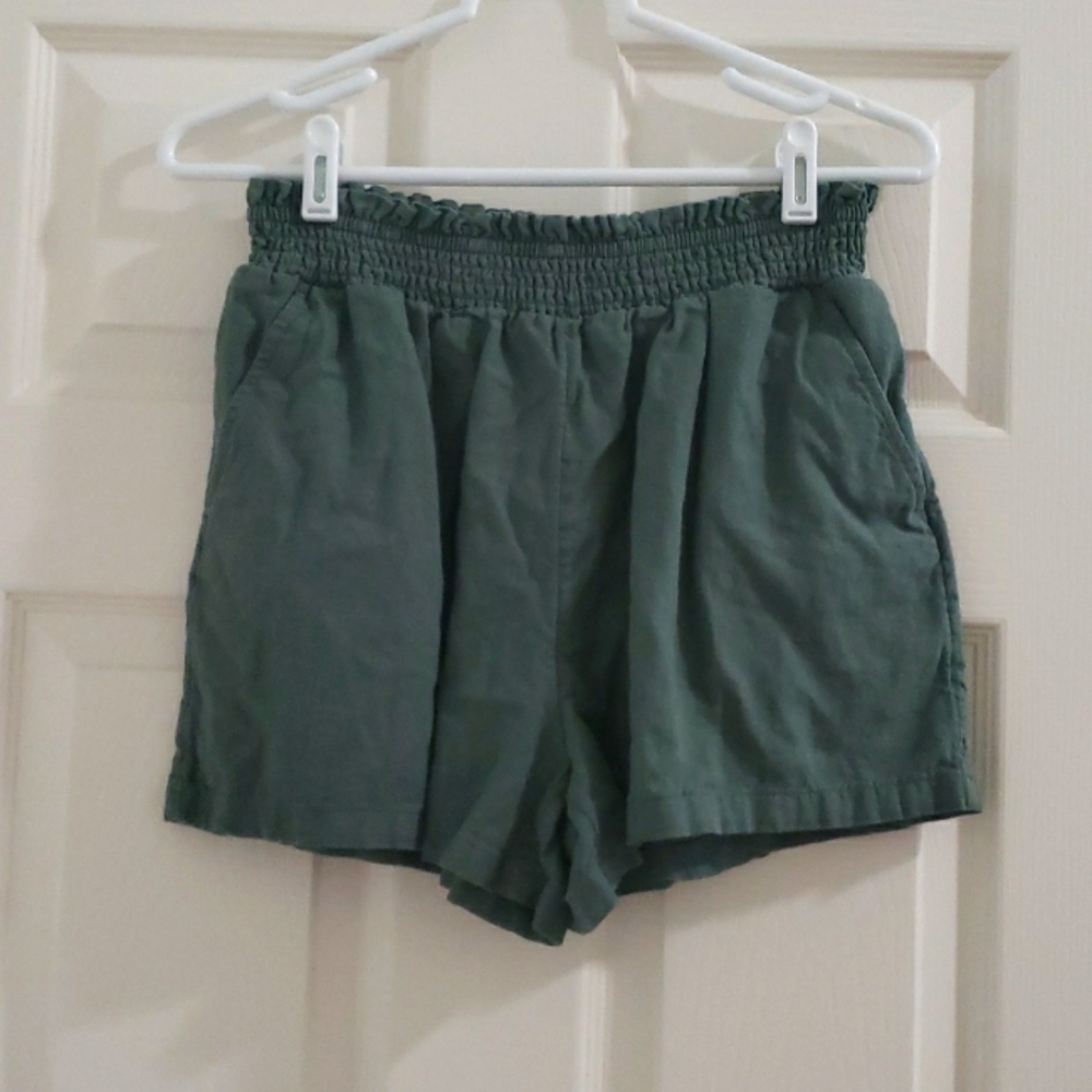 Universal Threads Dark Green High Waist Shorts, S